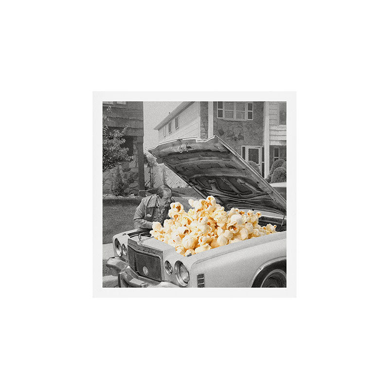 Pop the hood - Popcorn Car Art Print Gallery Image 1