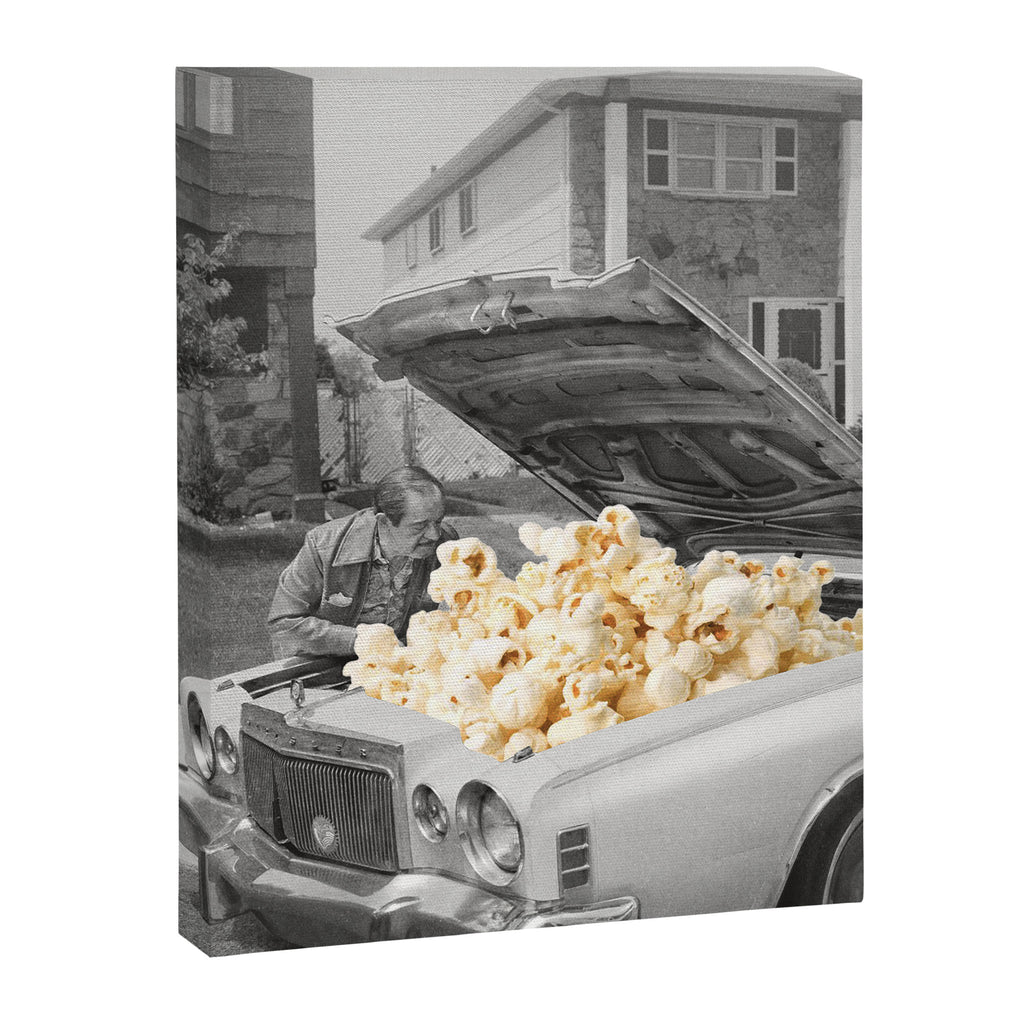 Pop the hood - Popcorn Car II Canvas Print Gallery Image 3