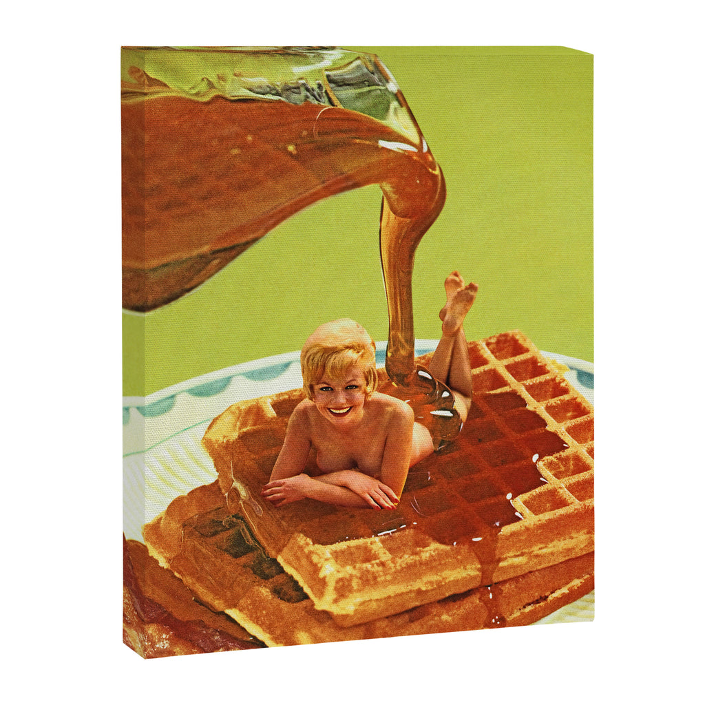 Pour some syrup on me - Breakfast Waffles Canvas Print Gallery Image 6