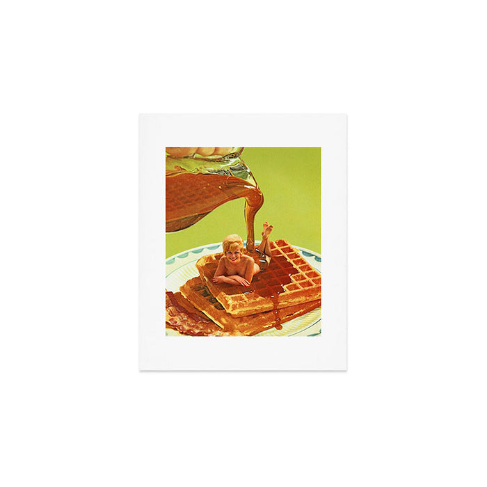 Pour some syrup on me - Breakfast Waffles Art Print Gallery Image 1