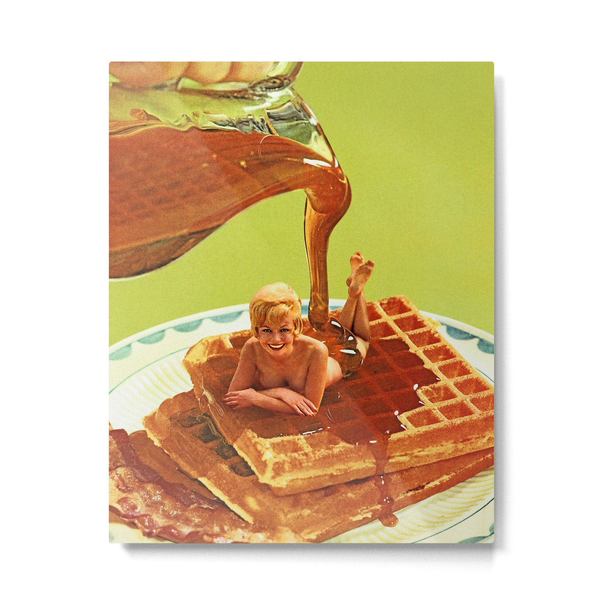 Pour some syrup on me - Breakfast Waffles Metal Print Gallery Image 4