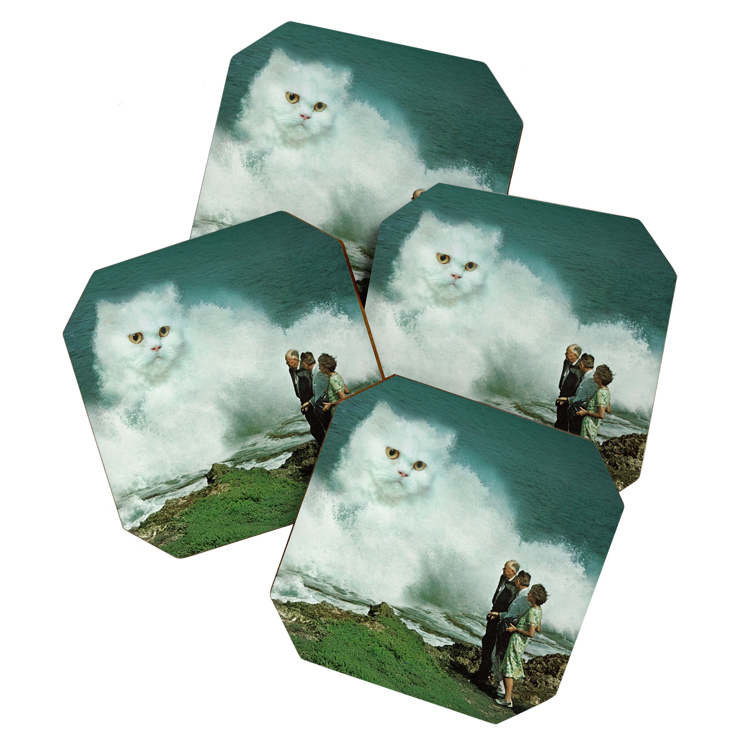 Purr-fect Cat Wave Coaster Gallery Image 1