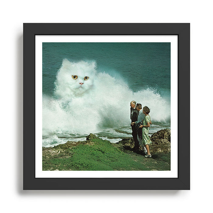 Purr-fect Cat Wave Framed Art Print Gallery Image 1