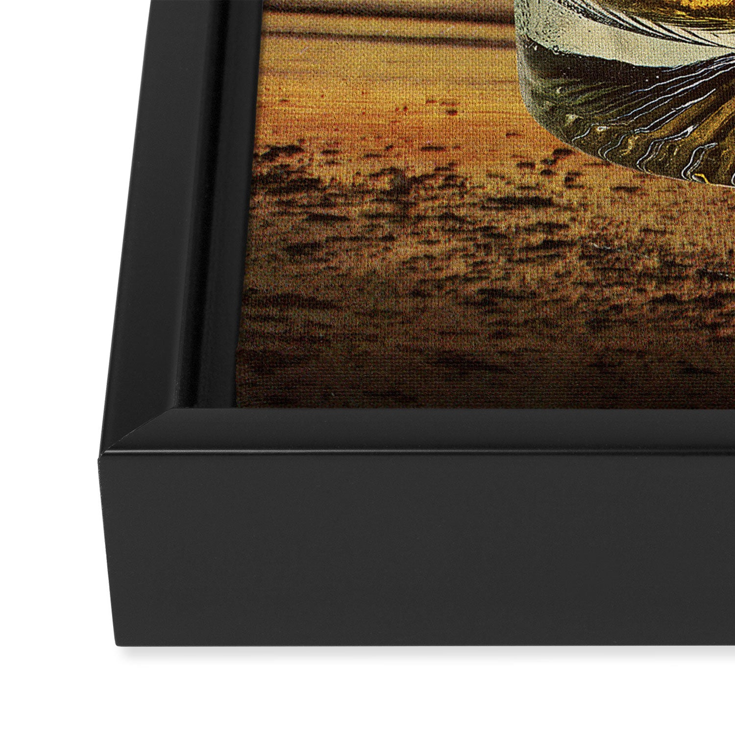 Roxanne on the rocks - Whiskey sunset Framed Canvas Print Gallery Image 3