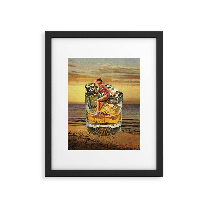 Roxanne on the rocks - Whiskey sunset Framed Art Print Gallery Image 6