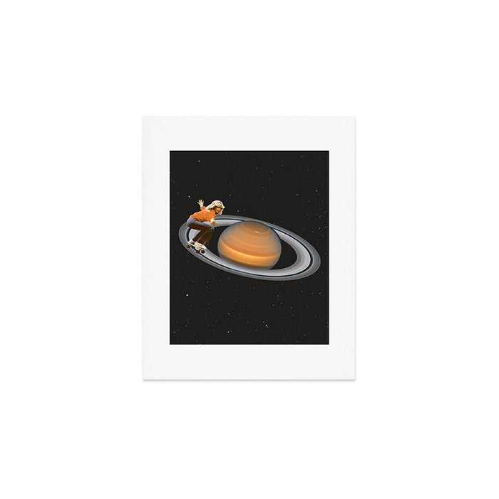 Saturn Skating - Skateboard Art Print Gallery Image 1