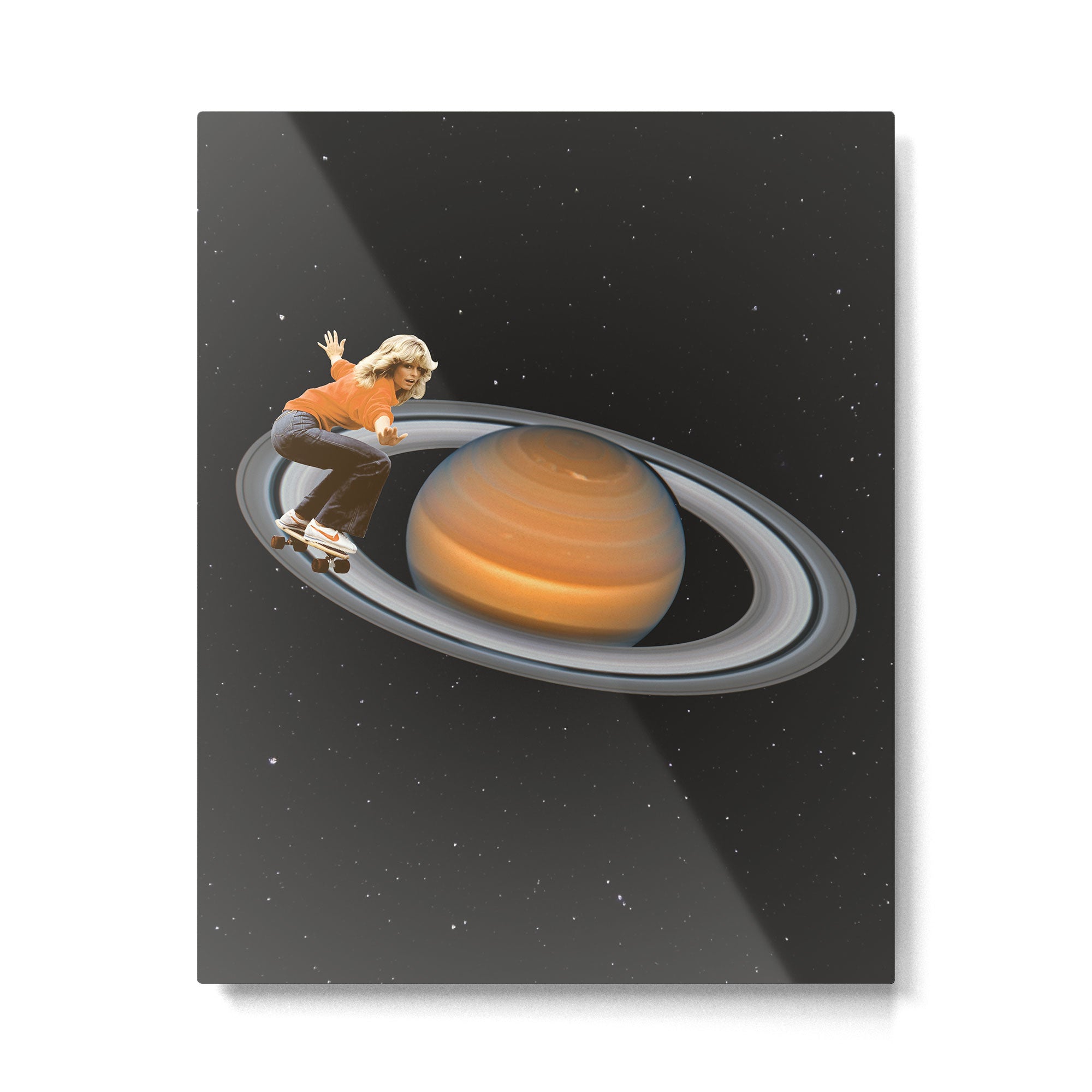 Saturn Skating - Skateboard Metal Print Gallery Image 6