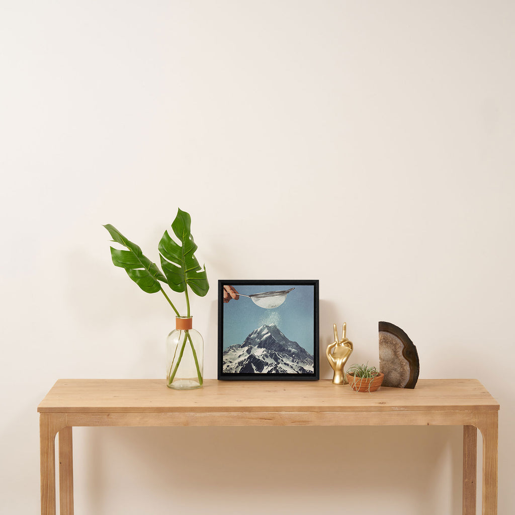 Sifted Summit II - Snow Sugar on Mountain Peak Framed Canvas Print Gallery Image 3