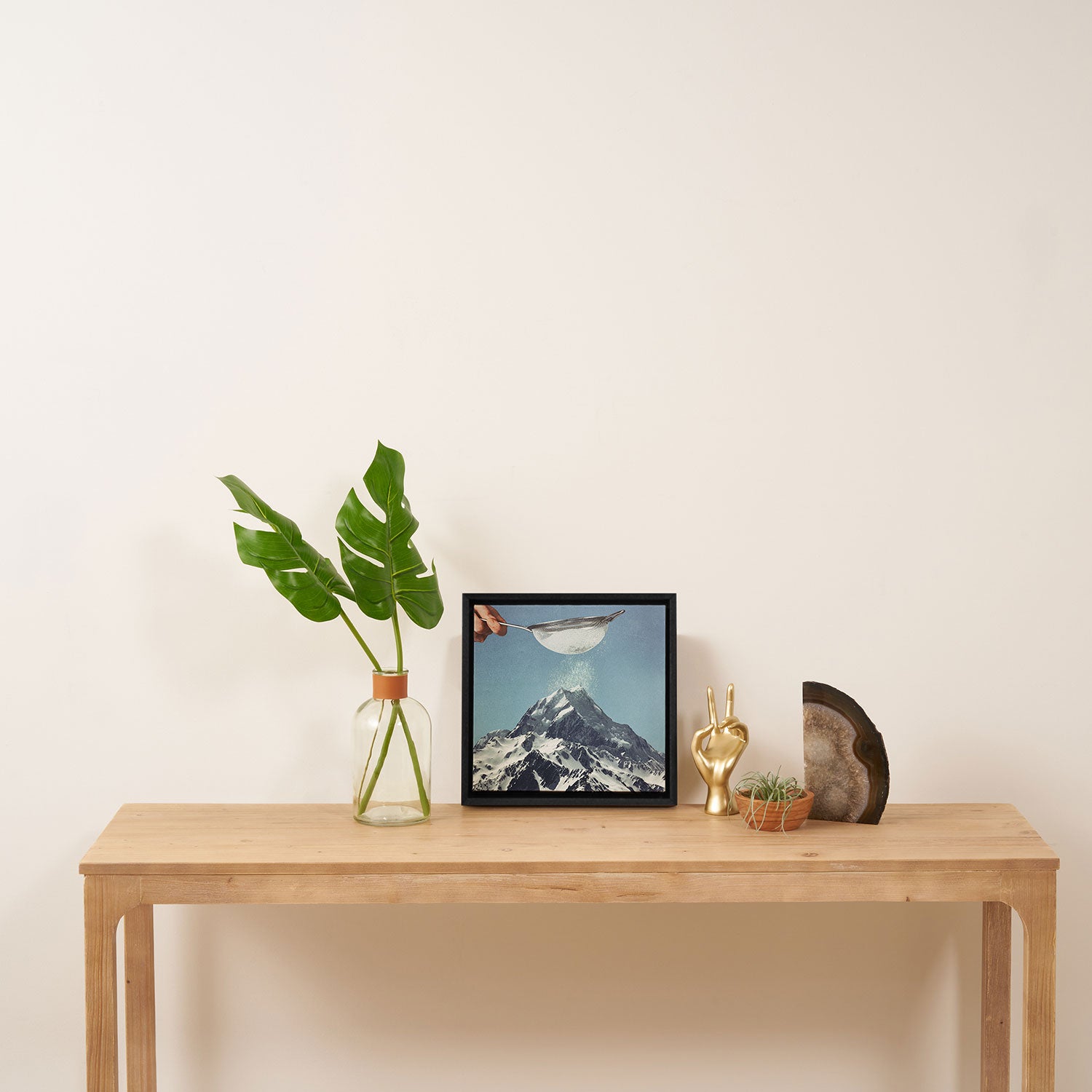 Sifted Summit II - Snow Sugar on Mountain Peak Framed Canvas Print Gallery Image 3