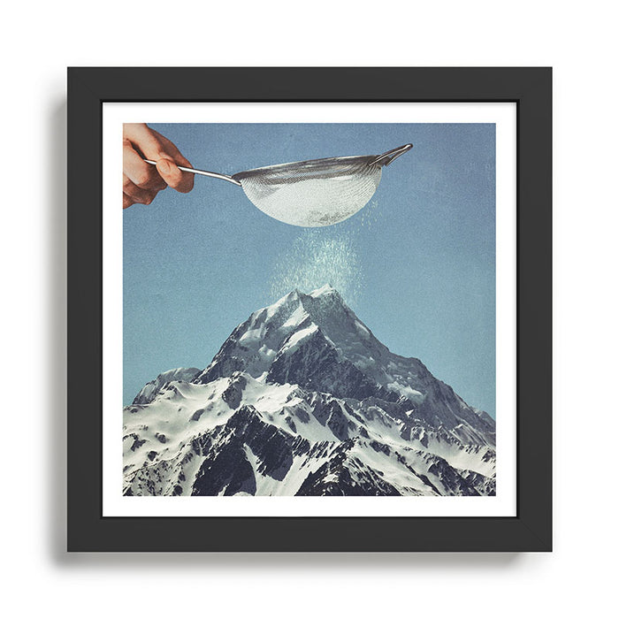Sifted Summit II - Snow Sugar on Mountain Peak Framed Art Print Gallery Image 1