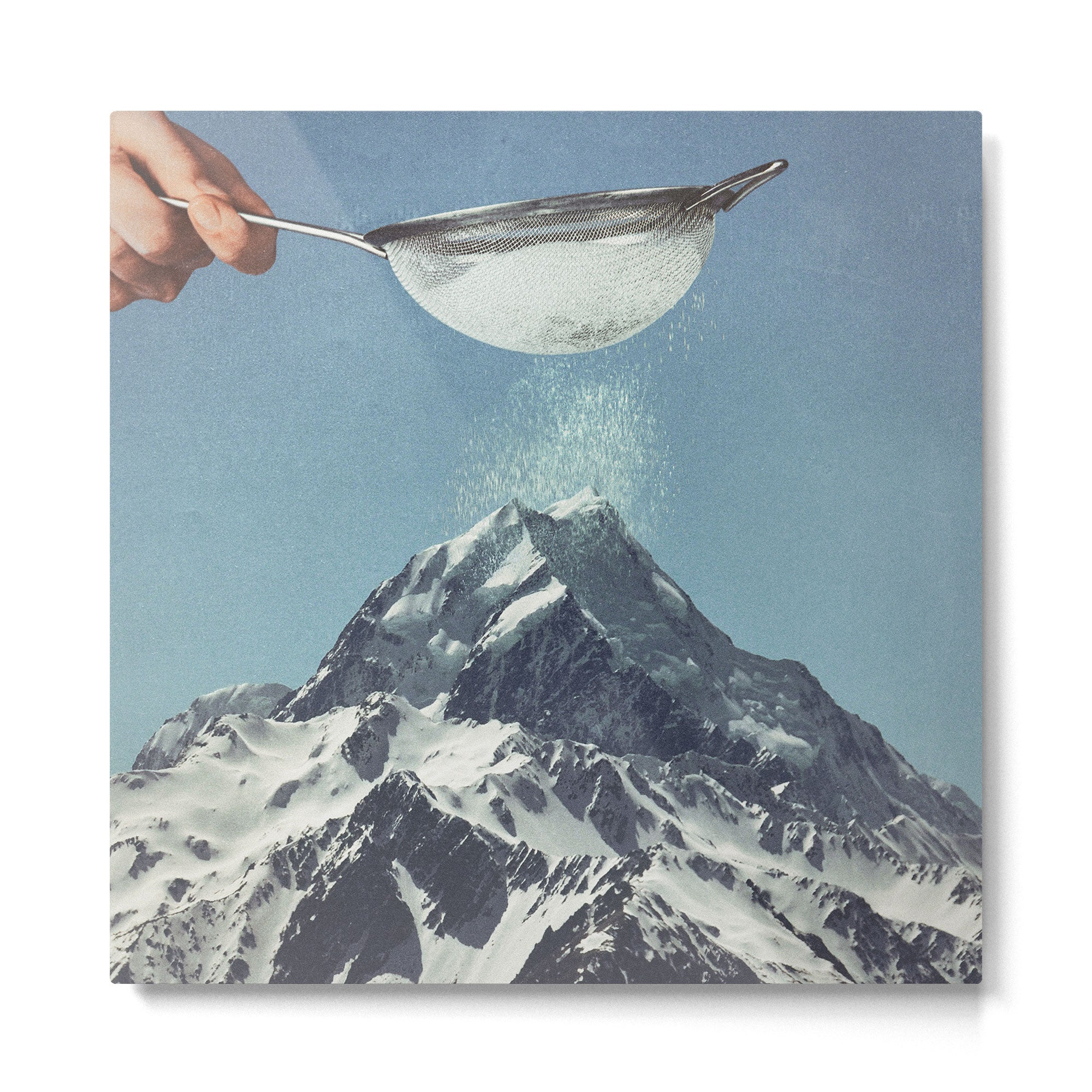 Sifted Summit II - Snow Sugar on Mountain Peak Metal Print Gallery Image 2