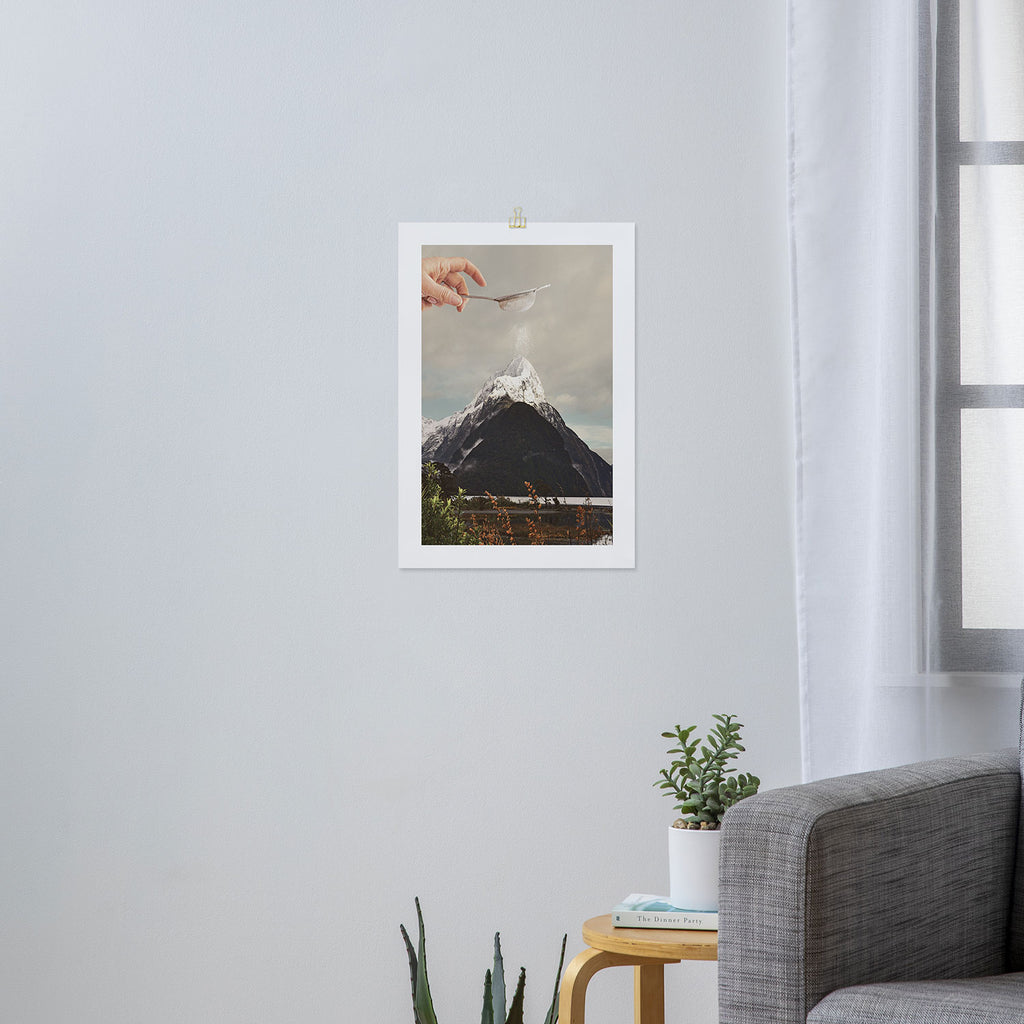 Sifted Summit - MP Snow Sugar on Mountain Peak Art Print Gallery Image 3