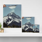 Sifted Summit - Snow Sugar on Mountain Peak Canvas Print Gallery Image 3