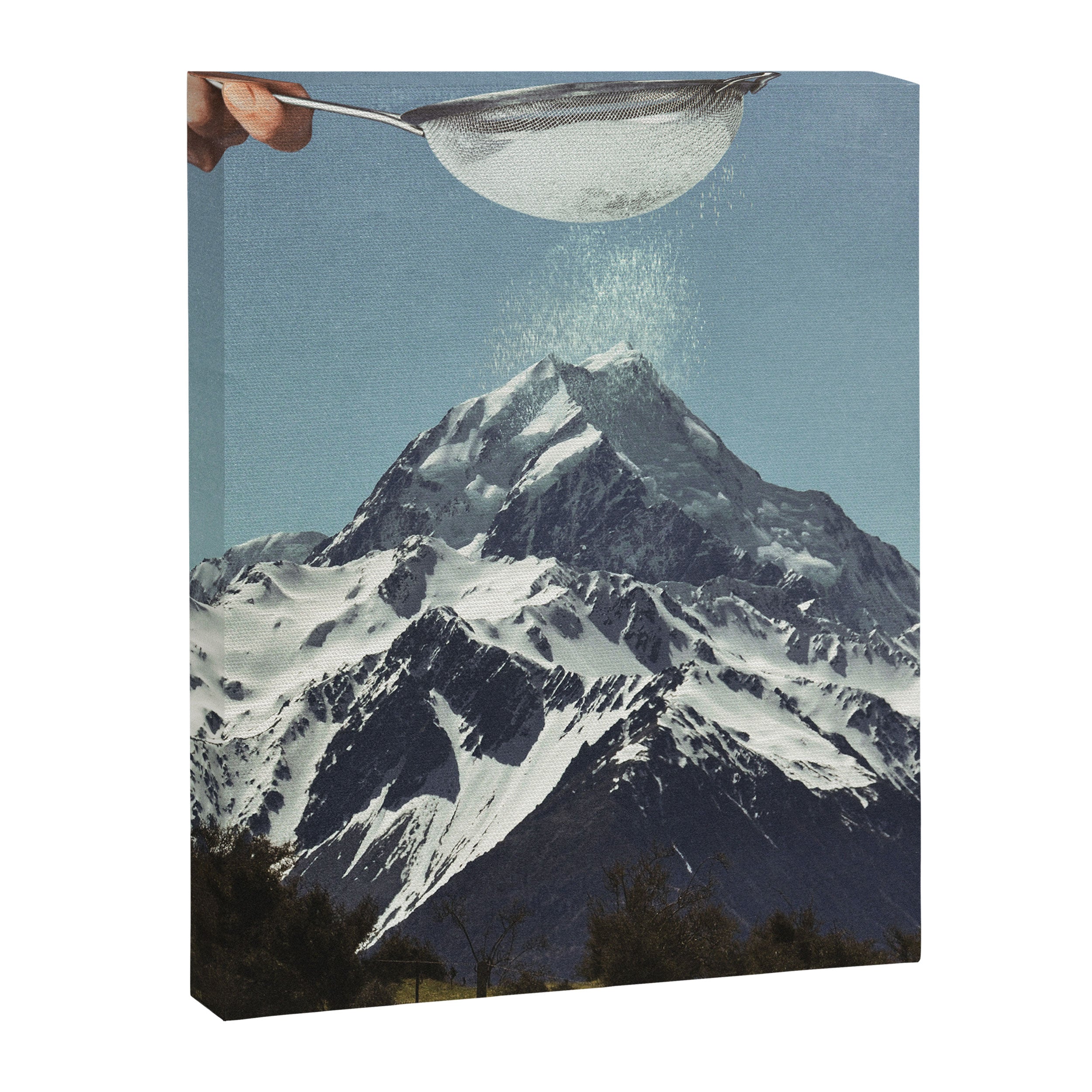 Sifted Summit - Snow Sugar on Mountain Peak Canvas Print Gallery Image 8