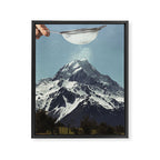 Sifted Summit - Snow Sugar on Mountain Peak Framed Canvas Print Gallery Image 3