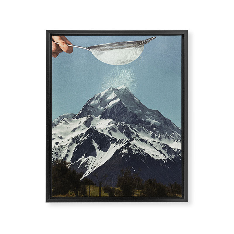 Sifted Summit - Snow Sugar on Mountain Peak Framed Canvas Print Gallery Image 8
