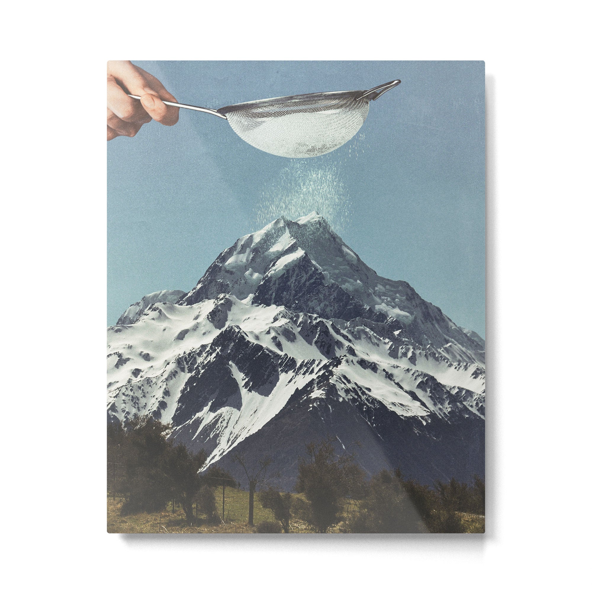 Sifted Summit - Snow Sugar on Mountain Peak Metal Print Gallery Image 6