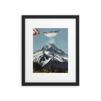 Sifted Summit - Snow Sugar on Mountain Peak Framed Art Print Gallery Image 4