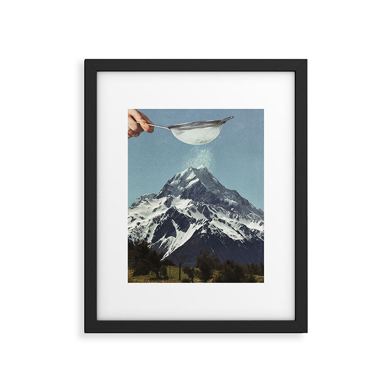 Sifted Summit - Snow Sugar on Mountain Peak Framed Art Print Gallery Image 4
