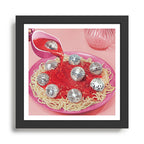 Spaghetti Disco Balls - Pink and Red Framed Art Print Gallery Image 1
