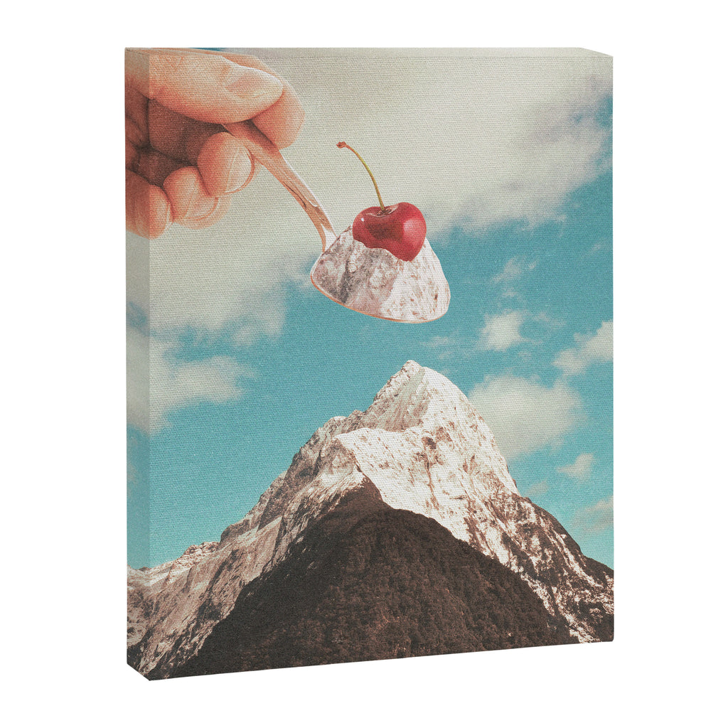 Sundae Summit - Cherry Ice cream Mountain Peak  Canvas Print Gallery Image 8