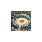 Take The 2nd Eggxit - Sunny Side Up Urban Fried Egg Art Print Gallery Image 1
