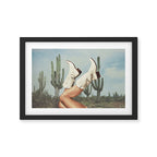 These Boots - Cactus & Yeehaw Landscape Framed Art Print Gallery Image 2