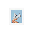 These Boots - Glitter Blue II Art Print Gallery Image 1