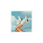 These Boots - Glitter Blue Sky Art Print Gallery Image 1
