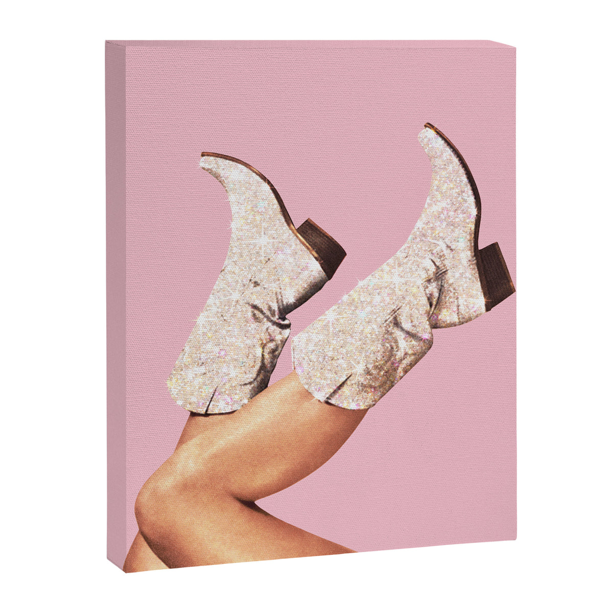 These Boots - Glitter Pink II Canvas Print Gallery Image 6