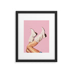 These Boots - Glitter Pink II Framed Art Print Gallery Image 5