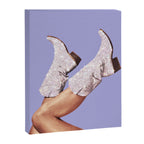 These Boots - Glitter Very Peri Periwinkle Canvas Print Gallery Image 8