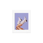 These Boots - Glitter Very Peri Periwinkle Art Print Gallery Image 1