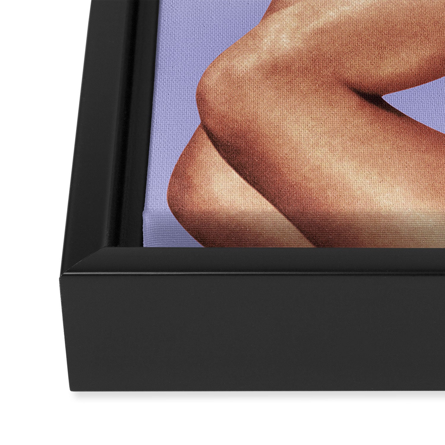 These Boots - Glitter Very Peri Periwinkle Framed Canvas Print Gallery Image 3