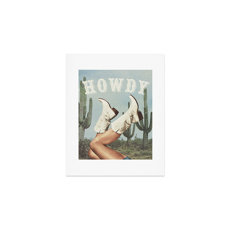 These Boots - Howdy Cactus Art Print Gallery Image 1