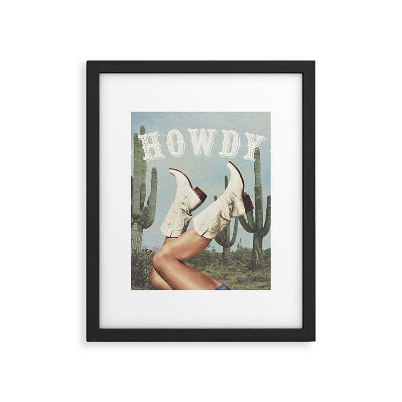 These Boots - Howdy Cactus Framed Art Print Gallery Image 4