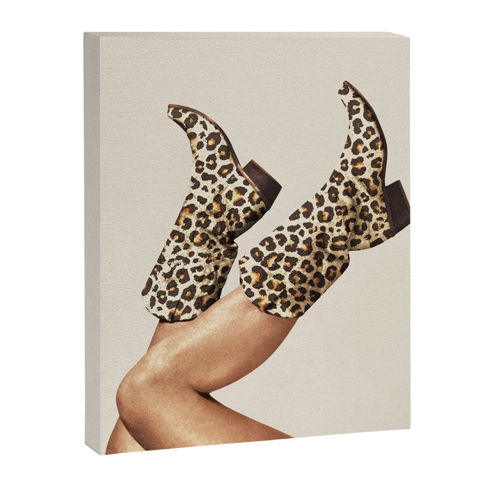 These Boots - Leopard Print Canvas Print Gallery Image 1