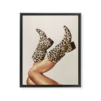 These Boots - Leopard Print Framed Canvas Print Gallery Image 8