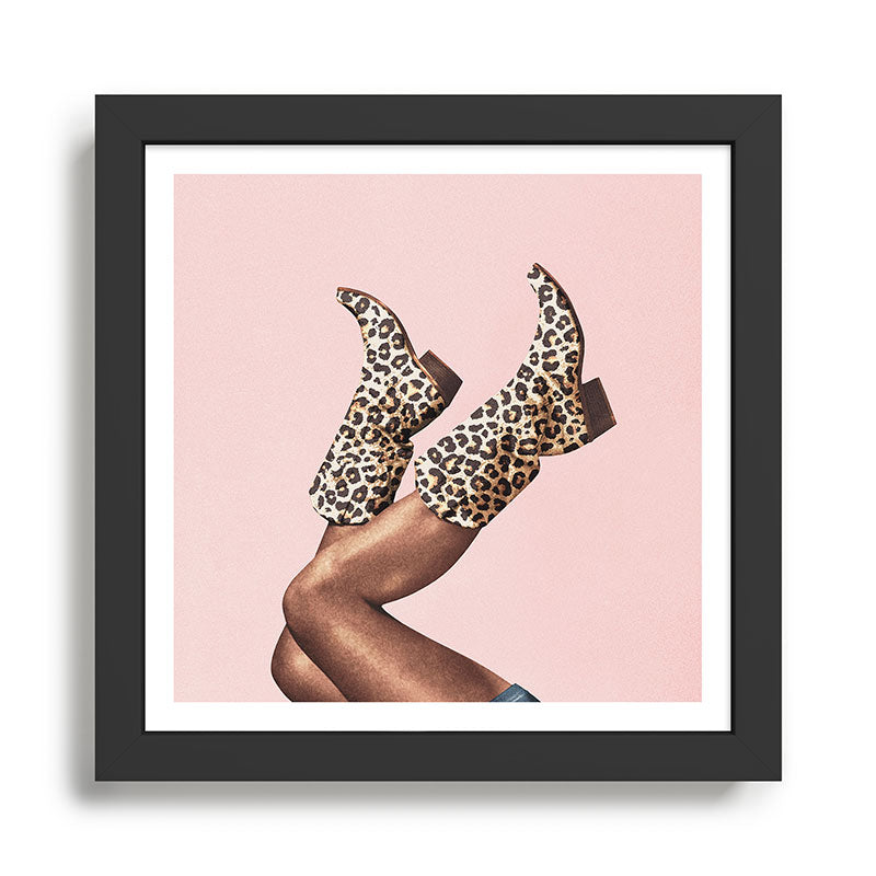 These Boots - Leopard Print II Framed Art Print Gallery Image 1