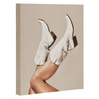 These Boots - Neutral Beige Canvas Print Gallery Image 3