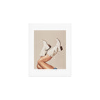These Boots - Neutral Glitter II / Beige Art Print Gallery Image 1
