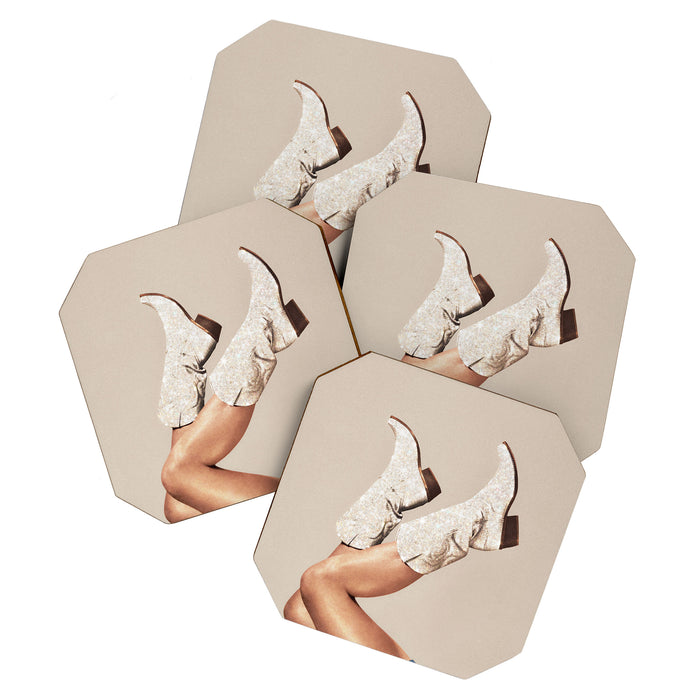 These Boots - Neutral Glitter II / Beige Coaster Gallery Image 1