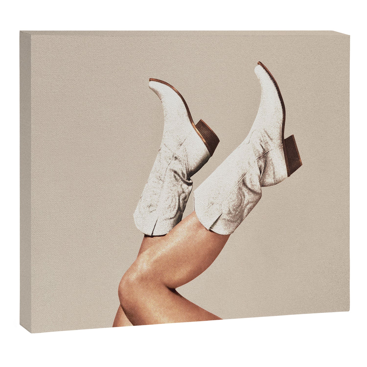 These Boots - Neutral L Canvas Print Gallery Image 3