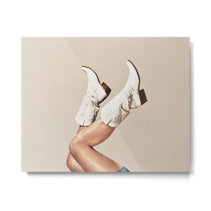These Boots - Neutral L Metal Print Gallery Image 1