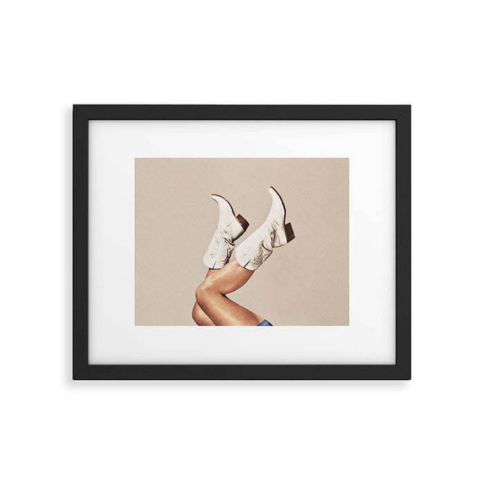 These Boots - Neutral L Framed Art Print Gallery Image 1