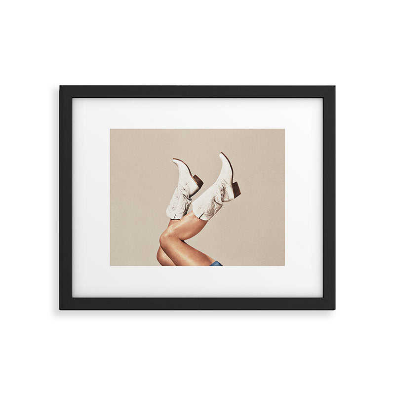 These Boots - Neutral L Framed Art Print Gallery Image 4