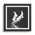 These Boots - Noir / Black & White Framed Art Print Gallery Image 1