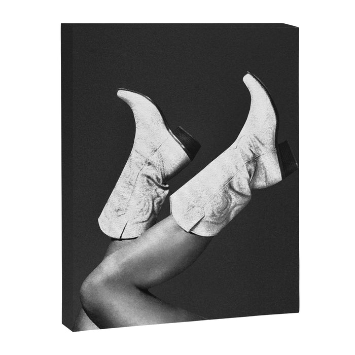 These Boots - Noir II / Black & White Canvas Print Gallery Image 1