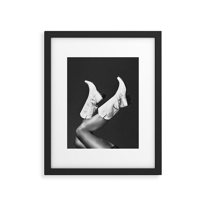 These Boots - Noir II / Black & White Framed Art Print Gallery Image 1