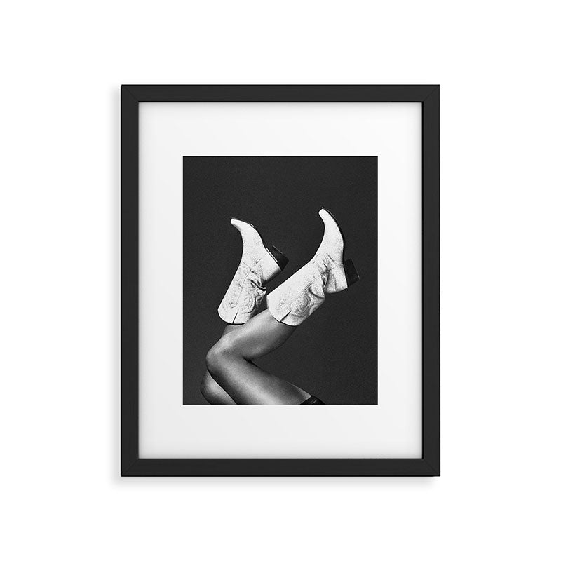 These Boots - Noir II / Black & White Framed Art Print Gallery Image 5